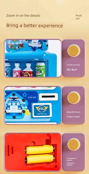 DIY Otomat Oyuncak Seti - El Yapımı 2 Parça - Sütlü Çay Fincanı + El Yapımı Gıda Oyunu - 12