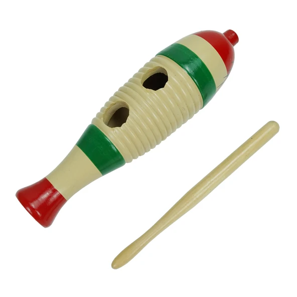 Ahşap Orff Müzik Aleti Ritm Kastanyet - Kurbağa Sesli