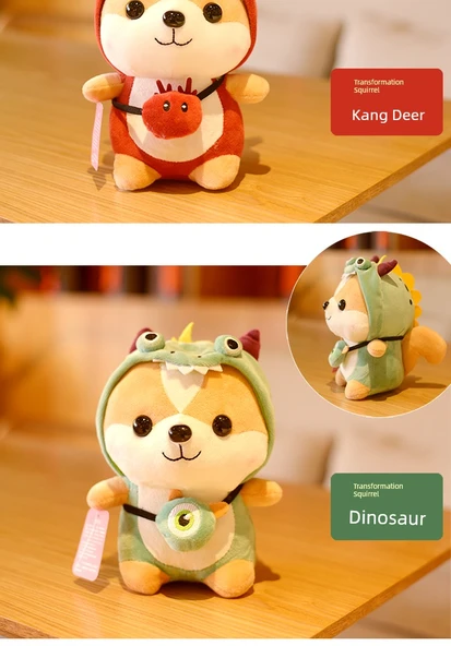 Peluş Penguen Pembe Hediye Kutusu - 35cm - Çanta ve Işıklar ile - 10