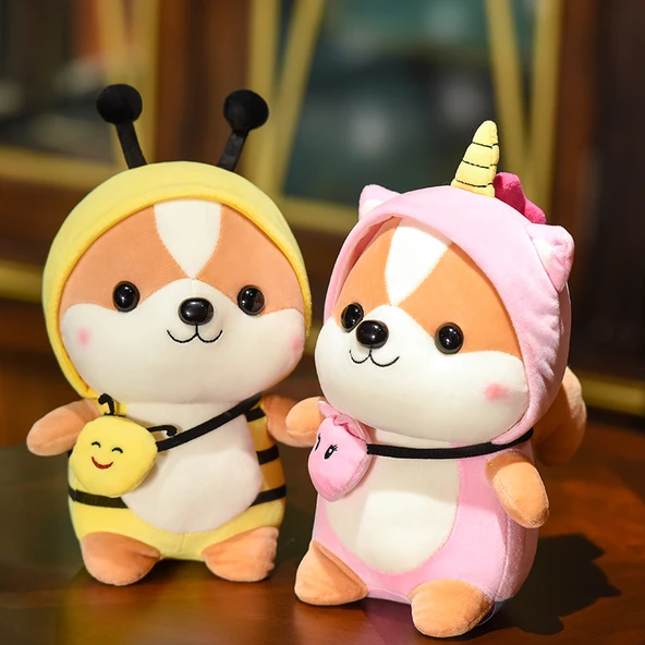 Peluş Tekboynuz Sütlü Domuz - 25cm - 4