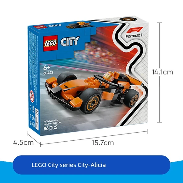 LEGO City Serisi Alicia 65142 Yapı Blok Oyuncağı - McLaren Yarış Arabası - 86 Parça