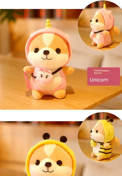 Peluş Tekboynuz Sütlü Domuz - 35cm - 11