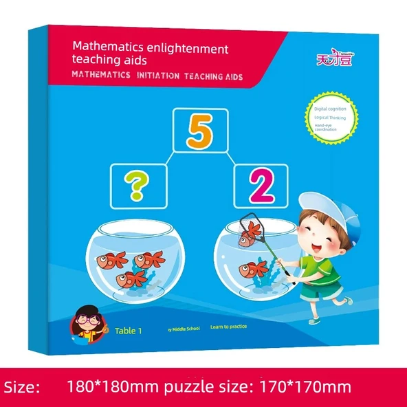 Çocuklar için Manyetik Tangram Bulmacası - Matematik Aydınlatma - Tek Kitap (3-6 Yaş)