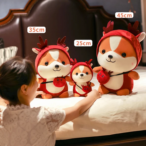 Peluş Tekboynuz Sütlü Domuz - 35cm - 5