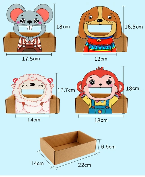 Montessori Küçük Hayvan Bulmaca Oyuncağı - Kedi - 9