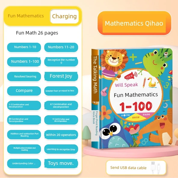 Konuşan Erken Eğitim Sesli Kitap - Matematik - Mantıksal Düşünme - Konuşan Eğlenceli Matematik