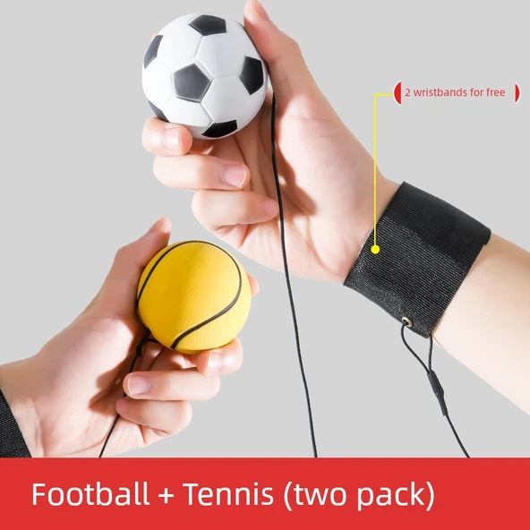 Spor Topu Egzersiz Oyuncağı - [2 Paket] Futbol + Tenis
