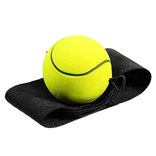 Spor Topu Egzersiz Oyuncağı - Flüoresan Tenis [1] Bileklik