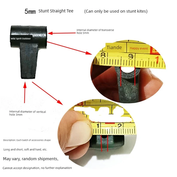 Akrobasi Yelken Aksesuarları - 5mm Düz Tee