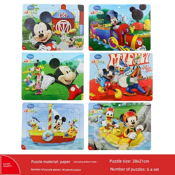 Mickey Bulmacası 40 Parça - 6 Mickey 40 A