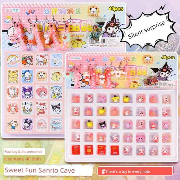 40 Delik Tatlı Eğlence Sanrio Mağara Müzik A Büyük Kolye Kutu Oyuncak