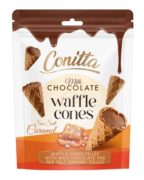 Conitta Deniz Tuzlu Karamel Dolgulu Gofret 80 Gr. (1 Paket)