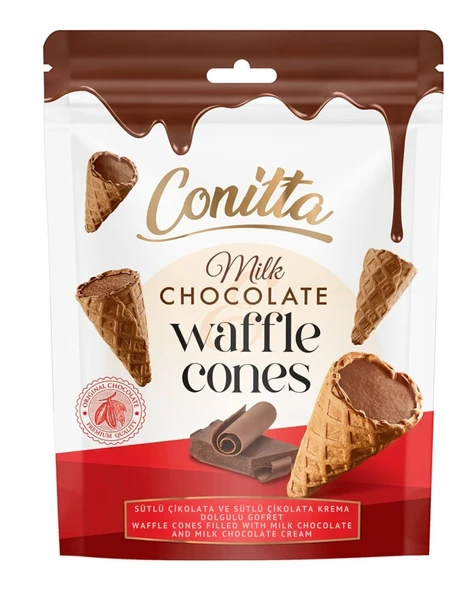Conitta Sütlü Çikolatalı Gofret 80 Gr. (1 Paket)