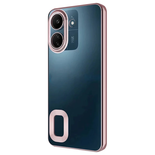Xiaomi Redmi 13C Kılıf Kamera Korumalı Logo Gösteren Zore Omega Kapak - 5