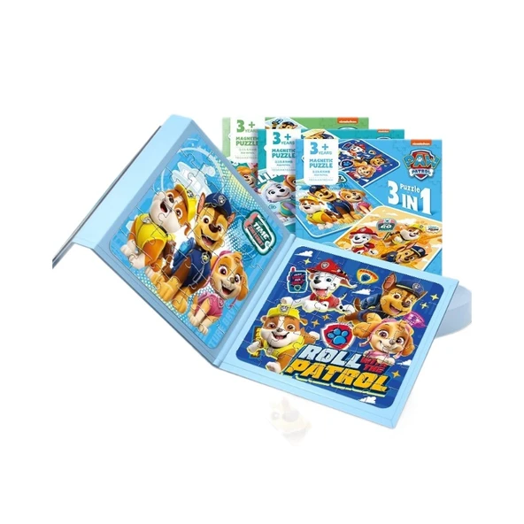 PAW Patrol Magnetik Bulmaca Seti - Wang Wang Takımı 20+25+30 Parça İkinci Sipariş - 5