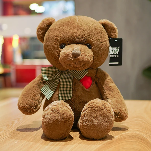 Yumuşak Ayı Peluş Oyuncak - Kahverengi - 50cm - Doğum Günü Hediyesi