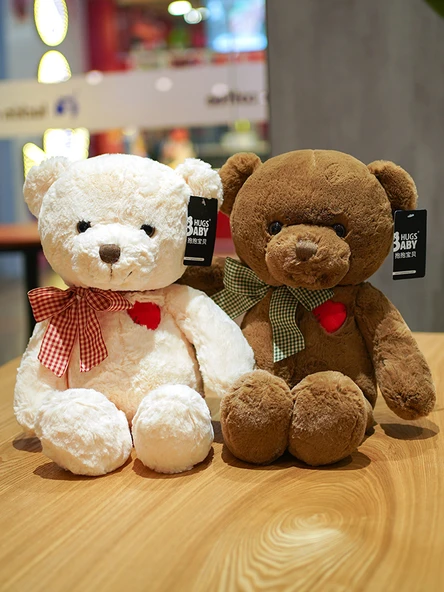 Yumuşak Ayı Peluş Oyuncak - Kahverengi - 50cm - Doğum Günü Hediyesi - 6