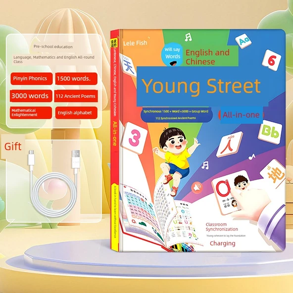 Erken Eğitim Montessori Öğrenme Makinesi - Dil, Matematik ve İngilizce Sınıfı