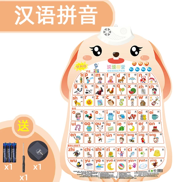 Eğitici Sesli Duvar Tablosu - Tavşan 1: Pinyin
