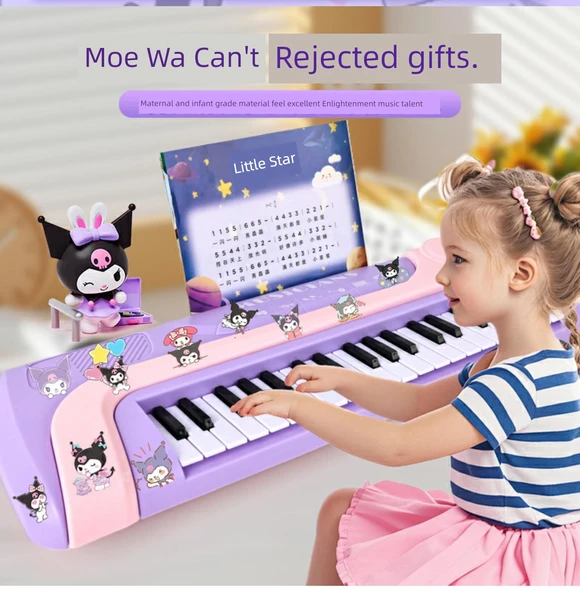 Çocuklar için 25 Tuşlu Elektronik Piyano Oyuncağı - Pil-Ultimate Melody - 10