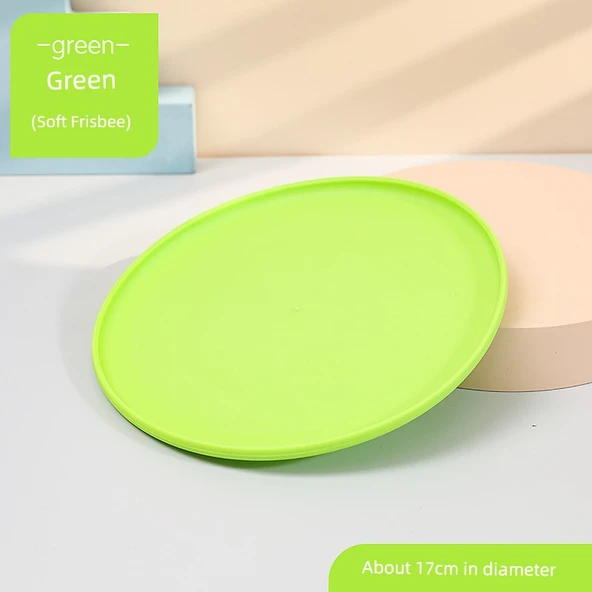 Yumuşak Silikon Frisbee - Yeşil