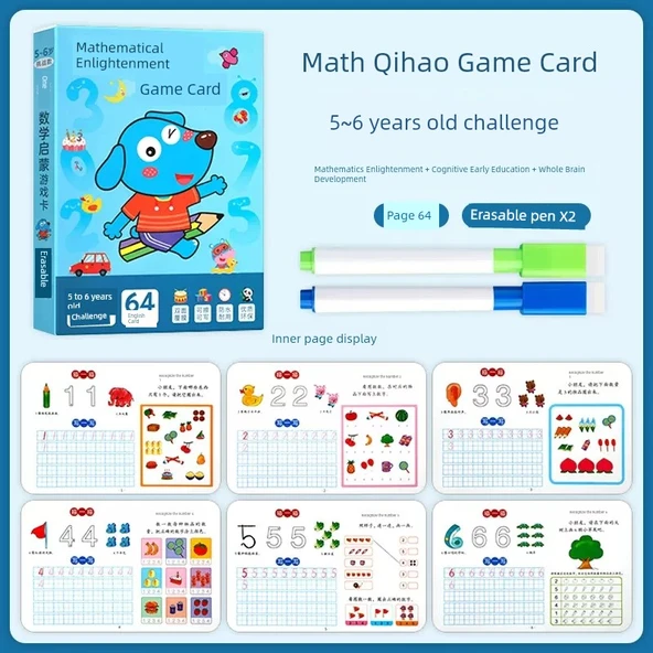 Anaokulu Labirent Konsantrasyon Eğitimi Oyunu - 5-6 Yaş Matematik Aydınlatma Kartı