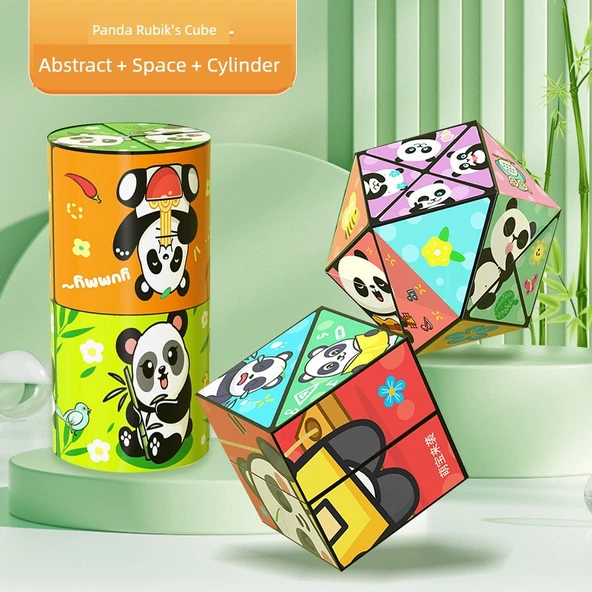 Panda Çeşit Küp - Soyut + Uzay + Silindirik