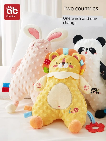 Bebek Rahatlatıcı Havlu Oyuncak - Aslan ve Dinozor 2'li Paket - 5