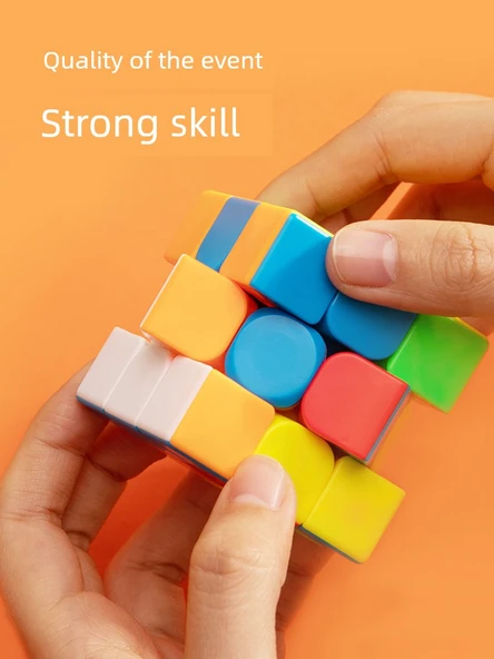 2 Paket Tek Renk İkinci ve Üçüncü Sıra Rubik Küpü - 5