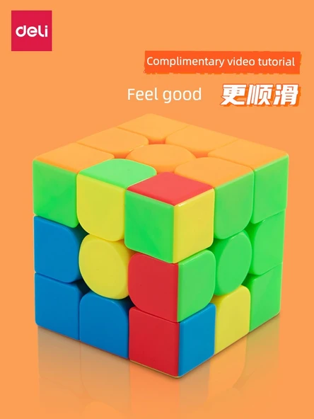 2 Paket Tek Renk Üçüncü Sıra ve Klasik Dördüncü Sıra Rubik Küpü - 2