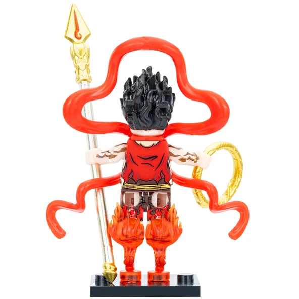 Lego Nezha Üç Başlı Altı Kollu Büyülü Çocuk Yapı Blokları Figürü - P8009-Which - 10