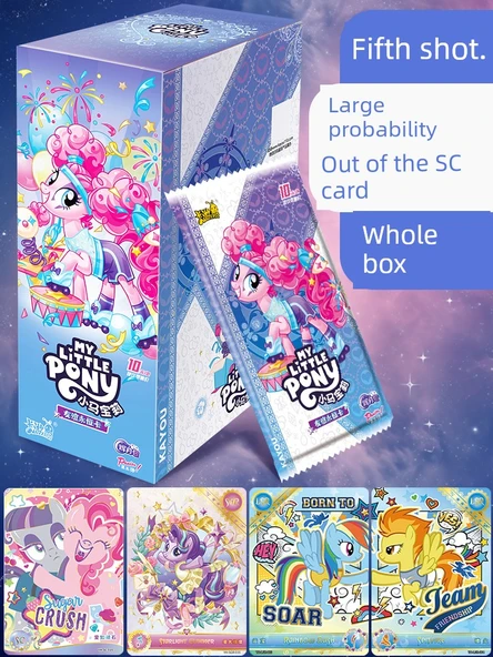 My Little Pony Kart Oyunu - Fun Shadow 2 Bomb 25 Paket - Açılmamış - Nadir - Siyah Arka Kart - 6