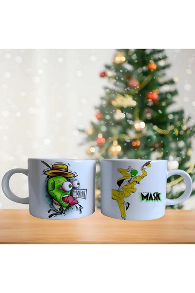 Maske Porselen Fincan / Kupa -mug - 2