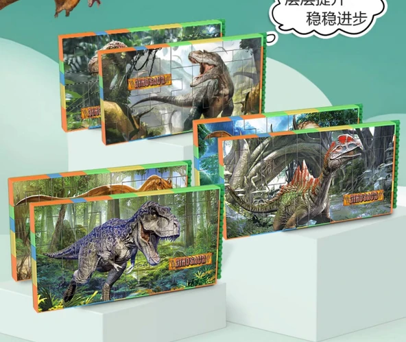 Dinozor Temalı Yapı Blokları - Carnotaurus ve 1 Taban Plakası - 11
