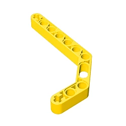 Lego Uyumlu 32009 Yapı Blokları Teknik Parçalar 4495412 Kavisli Delik Kol - Sarı
