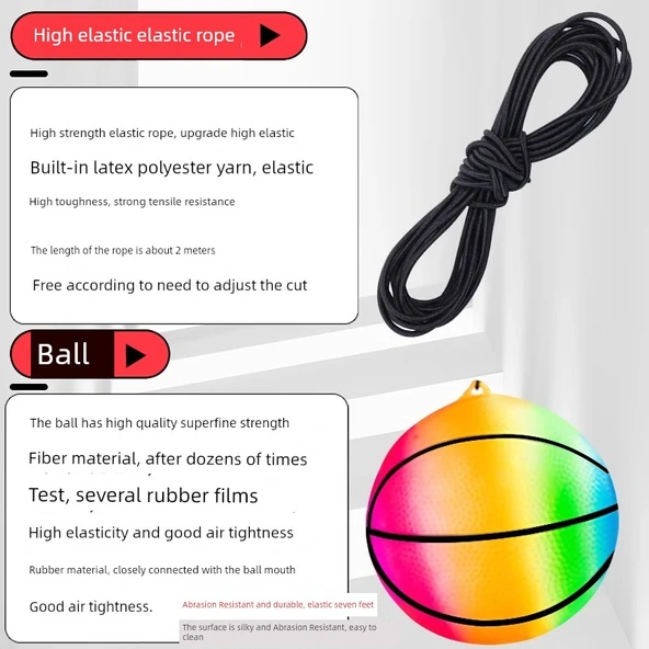 Yaşlılar için Anti-Demetans Fitness Oyuncağı 35cm Extreme Bakır Başlı Yay Topu + 2 Yedek Top + Depolama Çantası + 4 Yedek Yay - 4
