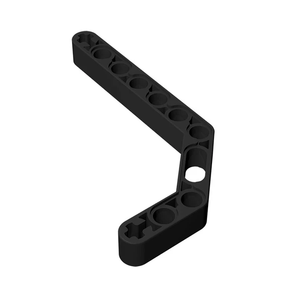 Lego Uyumlu 32009 Yapı Blokları Teknik Parçalar 4495412 Kavisli Delik Kol - Sarı - 4