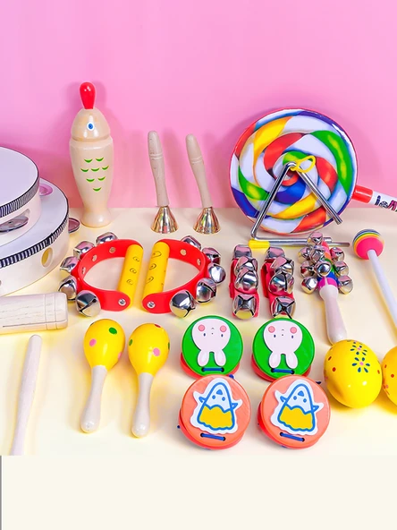 Ahşap Müzik Aleti - Orijinal Ahşap Ritm Çubuğu Çifti - 2