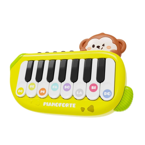 Çocuklar için Çok Fonksiyonlu Cep Piyanosu - Sevimli Dinozor Organ - 6