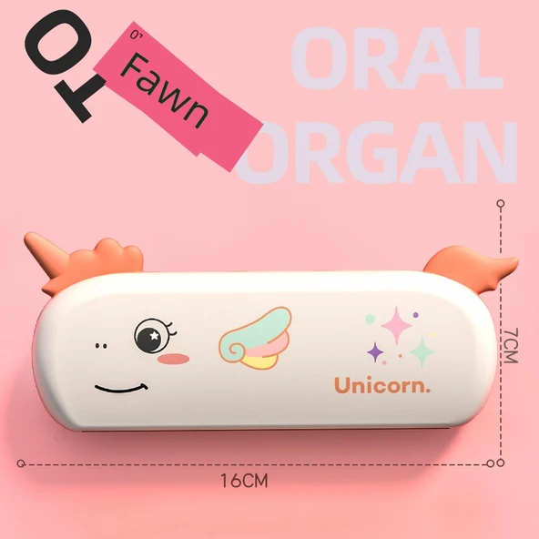 Çocuklar için Çok Fonksiyonlu Cep Piyanosu - Sevimli Unicorn Organ
