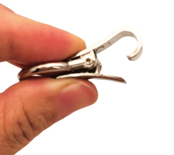 Angel Çanta Aksesuar Gümüş Renk Kilitli Böce 1 Adet - Resim 4