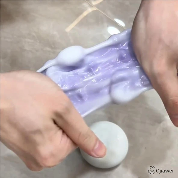 Soğuk Kapatma Yapışkan Pirinç Hamuru Sıkma Oyuncağı - Portakal - 11