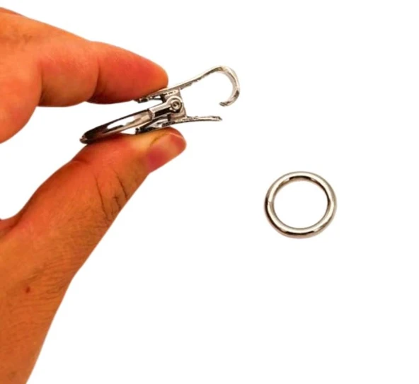 Angel Çanta Aksesuar Gümüş Renk Kilitli Böce 1 Adet - Resim 2