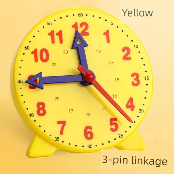 Tangram Yapboz - 3 Pinli Bağlantılı Saat Modeli