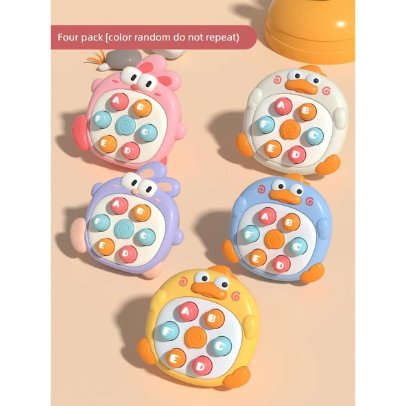 Mini Whac-a-Mole Basma Oyuncağı - Dört Paket Renk Rastgele Tekrar Yok