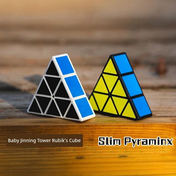 Piramid Üçüncü Seviye Bulmaca - Qiyi Qiming S2 Piramidi Karbon Fiber - 2