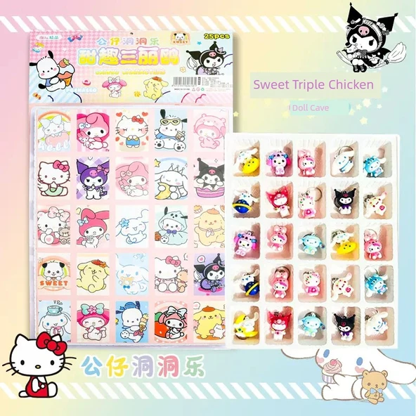 Nezha Karanlık Kutu 25 Delik Sanrio Bebek Müzik Oyuncağı - Bebek ile