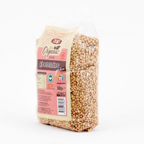 Dola Organik Çiğ Karabuğday Tane 500 gr Glutensiz Greçka