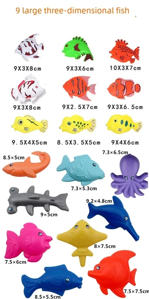Balık Avlama Oyuncak Seti - 30 Parça + Şişme Havuz - 11