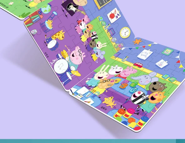 Peppa Pig Magnetik Bulmaca Kitabı - Lunapark 12/16/20 Parça - 10
